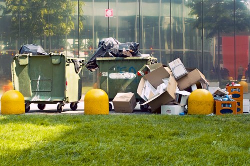 Equipment used for site clearance in Camden Town