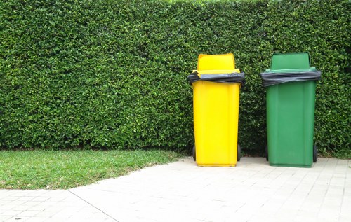 Camden Town waste management team at a construction site