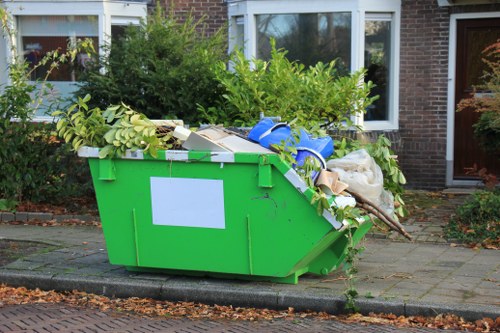 Preparing for skip hire in Camden Town