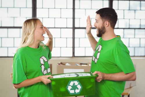 Eco-friendly waste disposal with skip in Camden